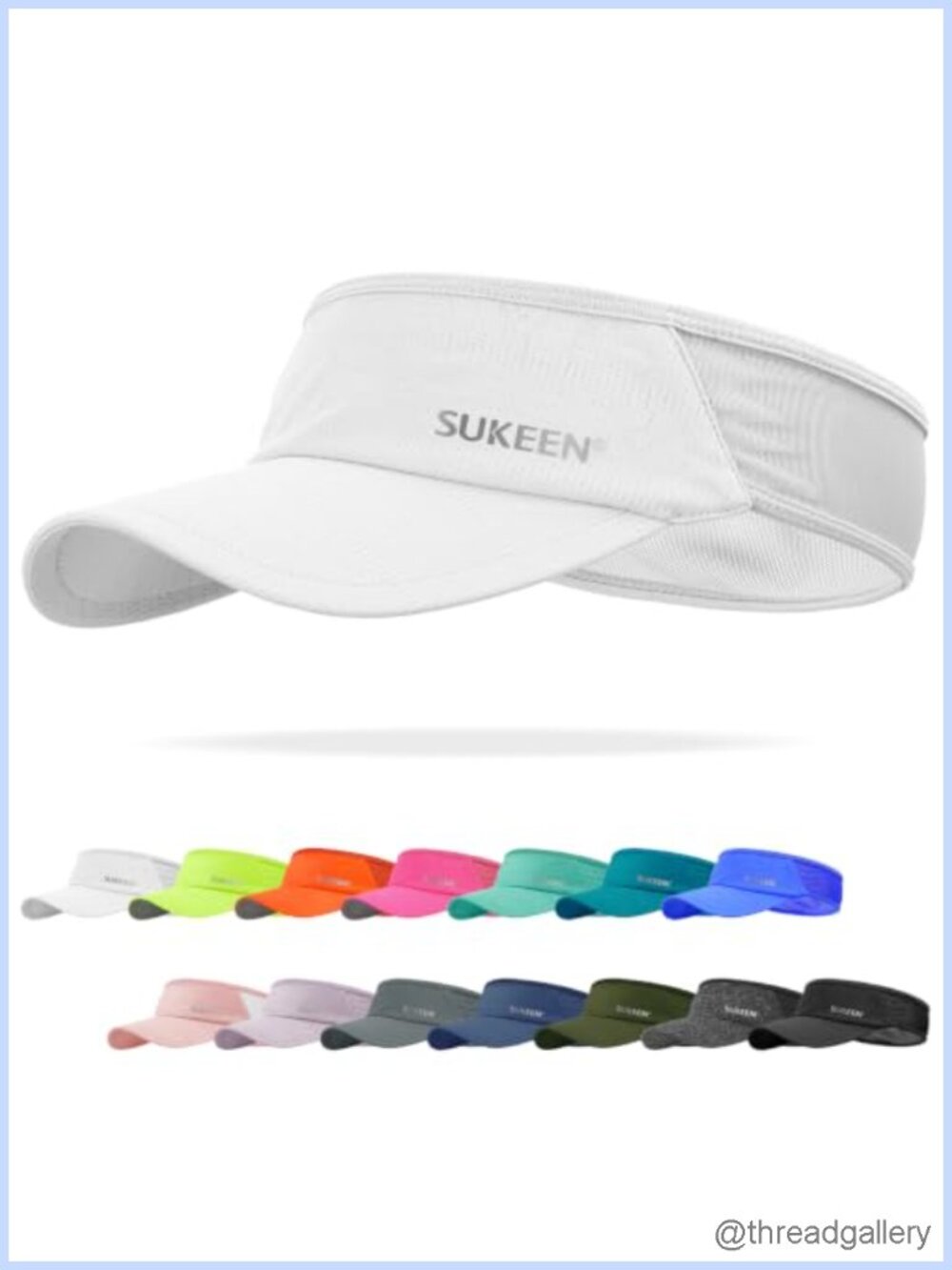 Lightweight UPF50+ Sports Sun Visor Quick Dry Sweat Absorbing Unisex